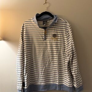 Disney Cruise Line Wish Striped Half-Zip Sweatshirt inaugural sailing